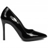Eleganckie buty damskie 1299 lakierowane czarne