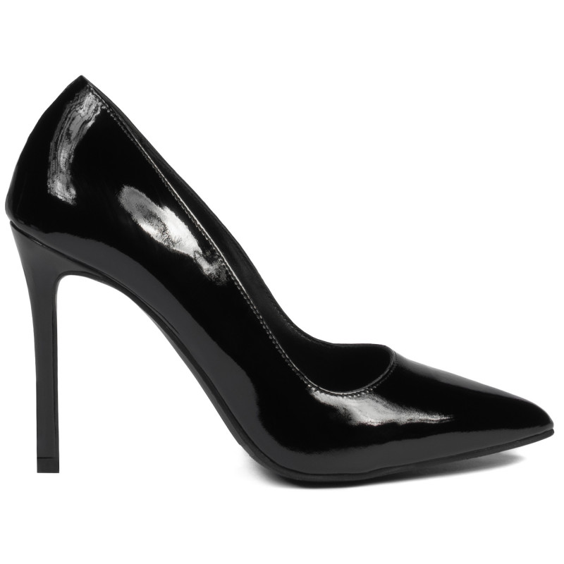 Eleganckie buty damskie 1299 lakierowane czarne
