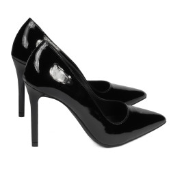 Eleganckie buty damskie 1299 lakierowane czarne