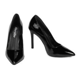 Eleganckie buty damskie 1299 lakierowane czarne