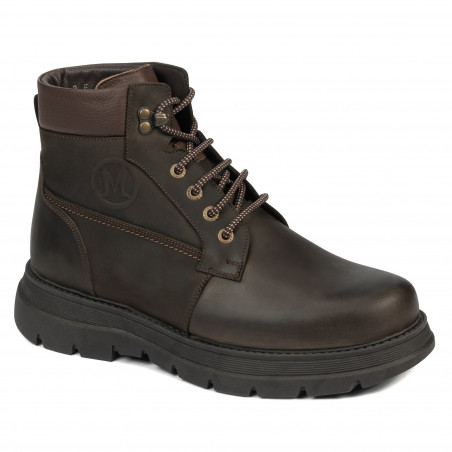 Buty męskie 4138 tuxon khaki kombinowane