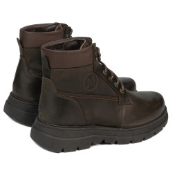 Buty męskie 4138 tuxon khaki kombinowane