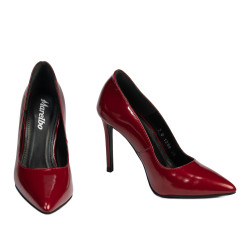 Eleganckie buty damskie 1299 lakierowane czerwone