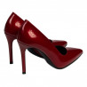 Eleganckie buty damskie 1299 lakierowane czerwone