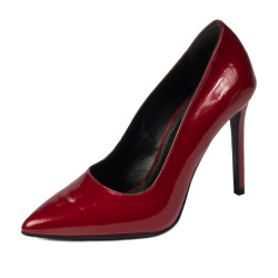 Eleganckie buty damskie 1299 lakierowane czerwone