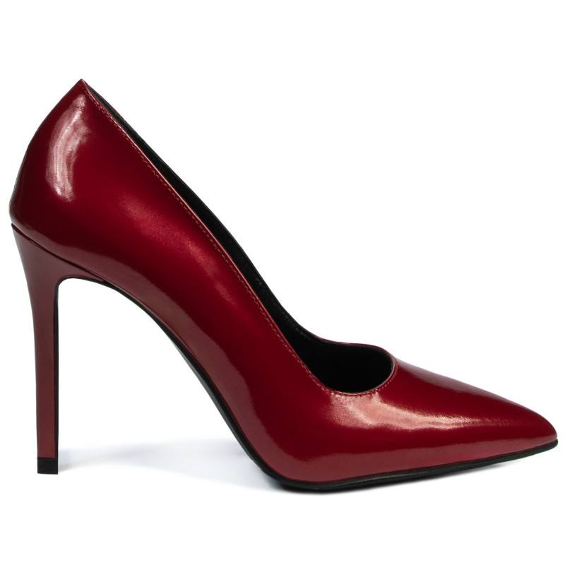 Eleganckie buty damskie 1299 lakierowane czerwone