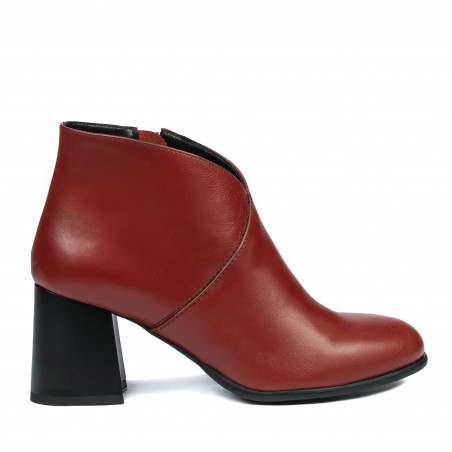 Damskie botki 1194 bordo