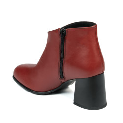 Damskie botki 1194 bordo