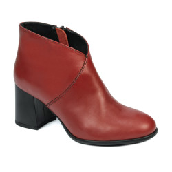 Damskie botki 1194 bordo