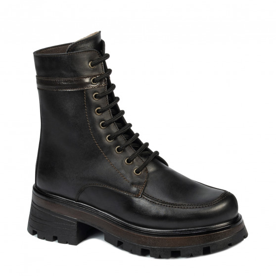 Damskie buty 3386 czarne kombinowane