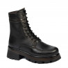 Damskie buty 3386 czarne kombinowane