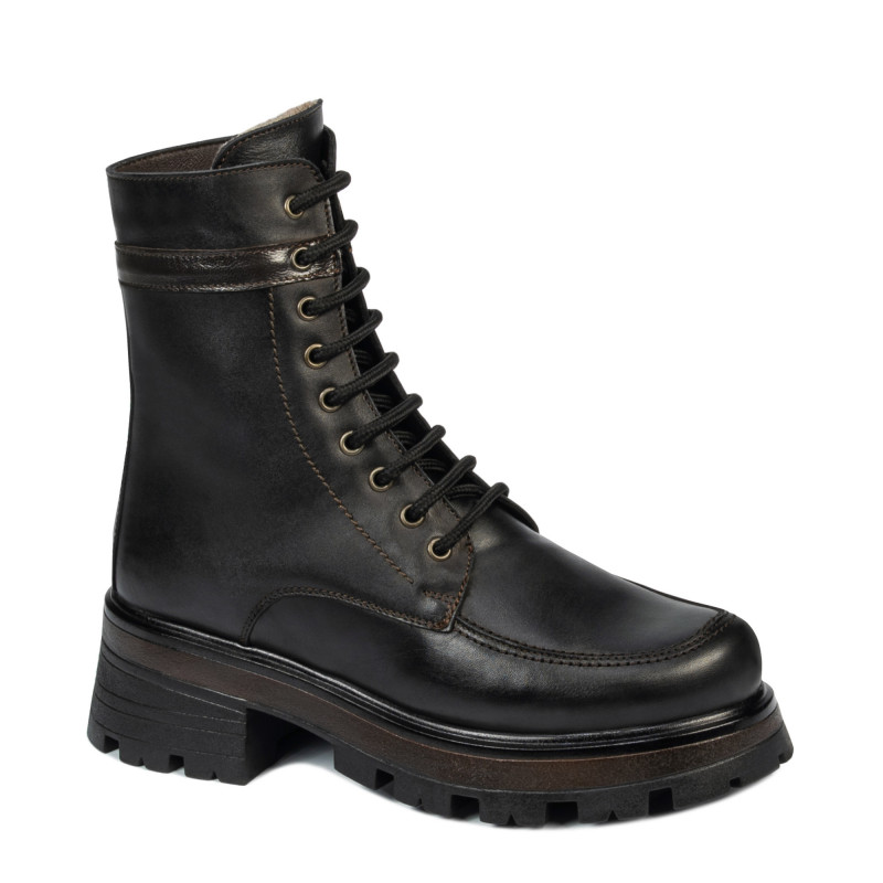 Damskie buty 3386 czarne kombinowane