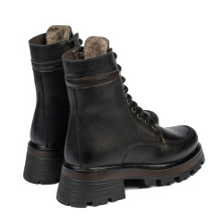 Damskie buty 3386 czarne kombinowane