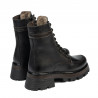 Damskie buty 3386 czarne kombinowane