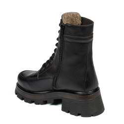 Damskie buty 3386 czarne kombinowane