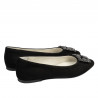 Damskie baleriny 1301 czarne antilopa