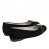 Damskie baleriny 1303 czarne antilopa