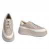 Buty sportowe damskie 6070 piasek łączony