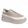 Buty sportowe damskie 6070 piasek łączony