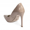 Eleganckie buty damskie 1302 lakierowane camel