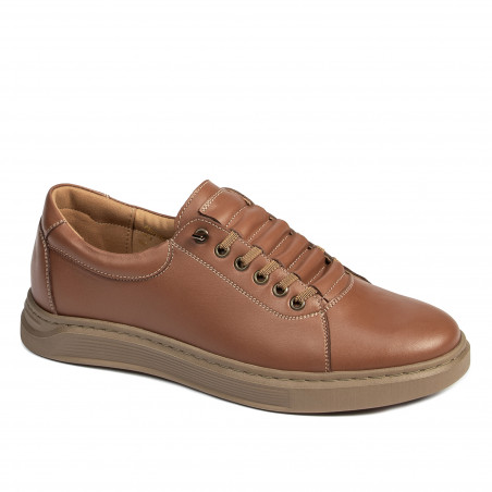 Buty casual/sportowe męskie 960 brązowe