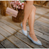 Damskie baleriny 1301 baby blue