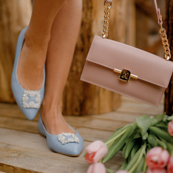 Damskie baleriny 1301 baby blue