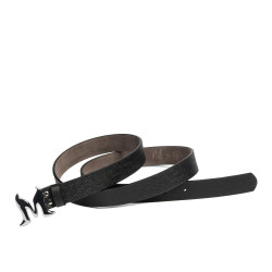 Damski pasek 41m czarny safiano