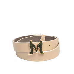 Damski pasek 41m cappuccino safiano