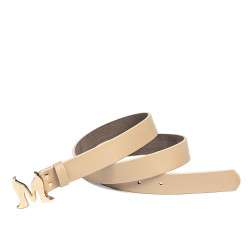 Damski pasek 41m cappuccino safiano