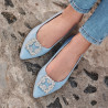 Damskie baleriny 1301 baby blue