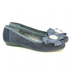 Baleriny damskie 181 indigo welur