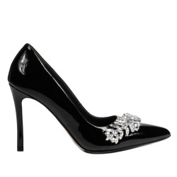 Eleganckie buty damskie 1300 lakier czarny
