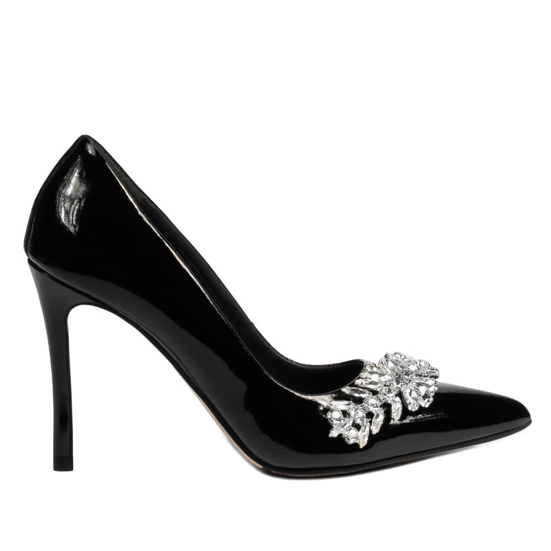 Eleganckie buty damskie 1300 lakier czarny