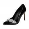 Eleganckie buty damskie 1300 lakier czarny