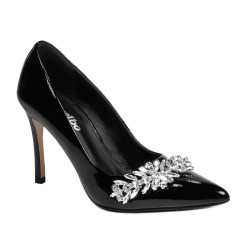 Eleganckie buty damskie 1300 lakier czarny