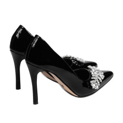 Eleganckie buty damskie 1300 lakier czarny