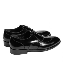 Eleganckie buty męskie 964 w kolorze czarnym florantic