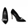 Eleganckie buty damskie 1300 lakier czarny