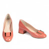 Damskie eleganckie buty 1321 lakier łososiowy