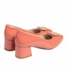 Damskie eleganckie buty 1321 lakier łososiowy