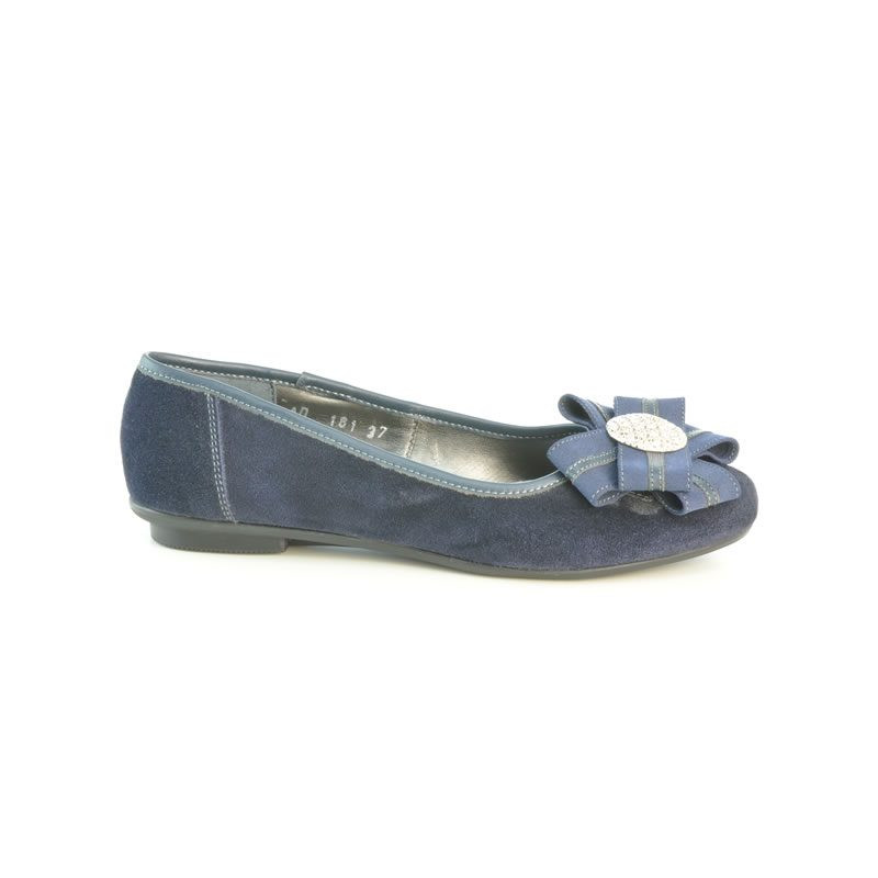 Baleriny damskie 181 indigo welur
