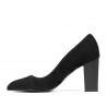 Eleganckie buty damskie 1278 czarny zamsz