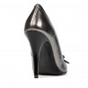 Eleganckie buty damskie 1279 srebrne perłowe