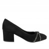 Eleganckie buty damskie 1336 czarna antilopa