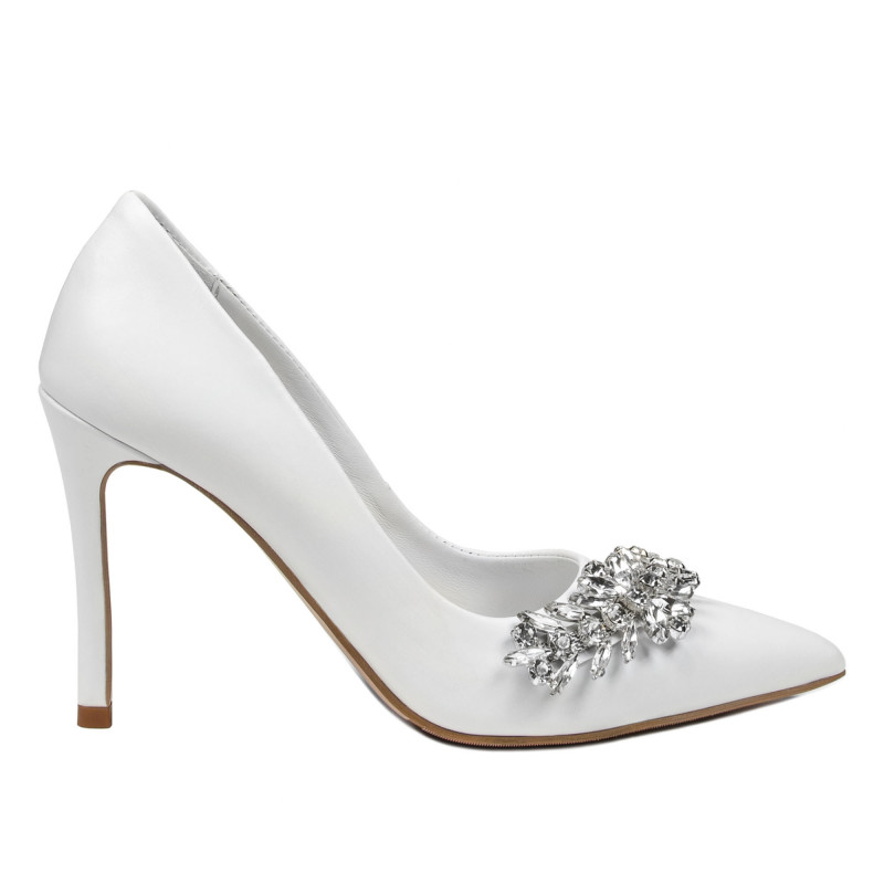 Eleganckie buty damskie 1300 białe
