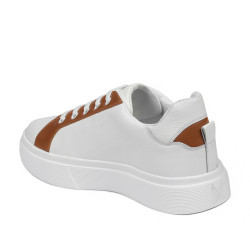 Damskie buty sportowe 6073 biały+camel