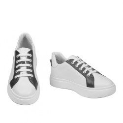Damskie buty sportowe 6073 biało+szare