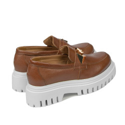 Buty casual damskie 6072 brązowe