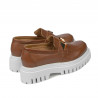 Buty casual damskie 6072 brązowe